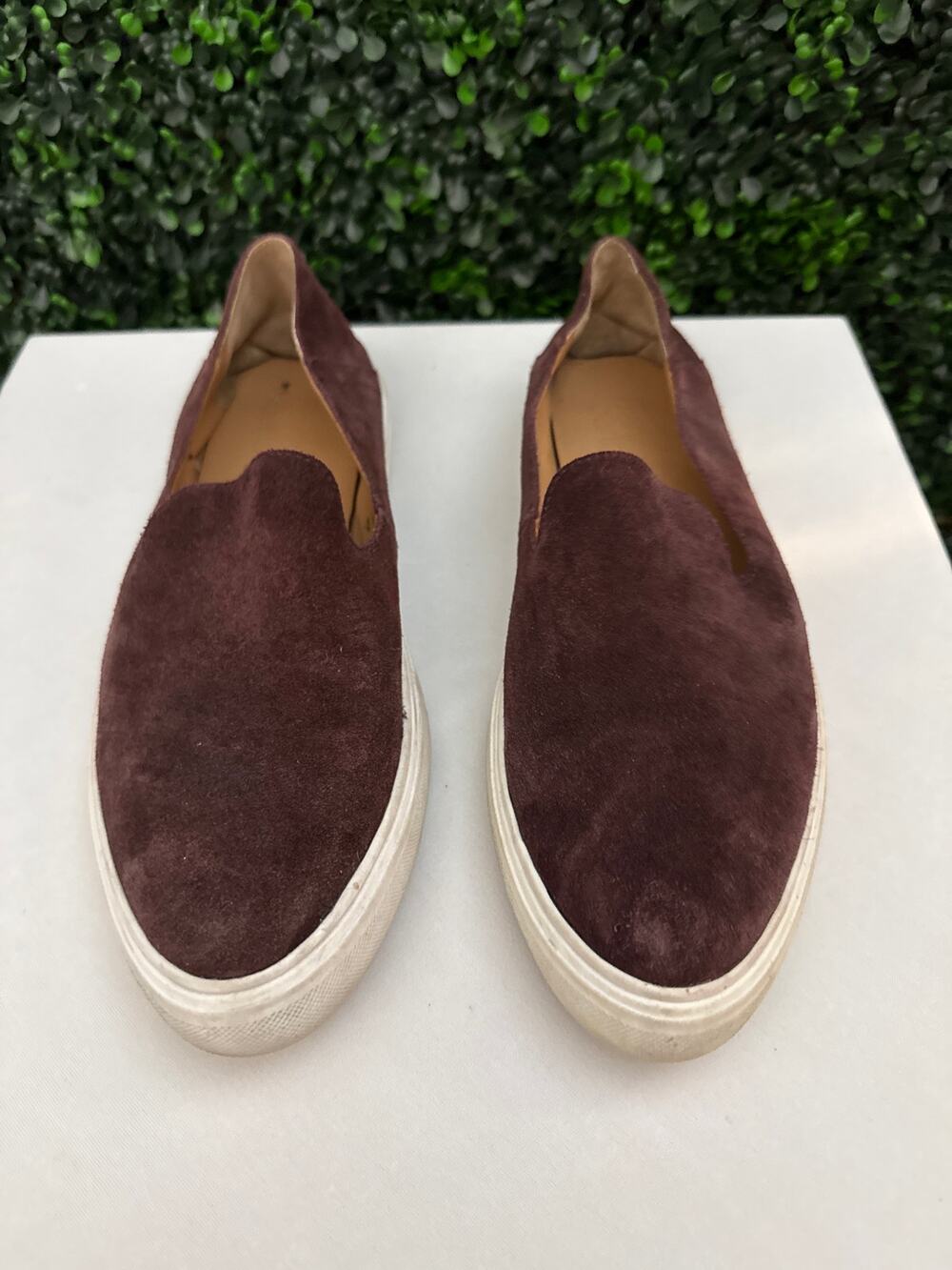Franco Sarto, Maroon leather Suede Loafers women’s size 10M